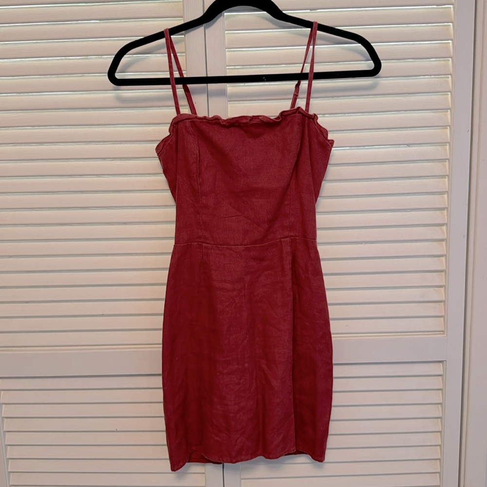 Reformation Red Mini Dress